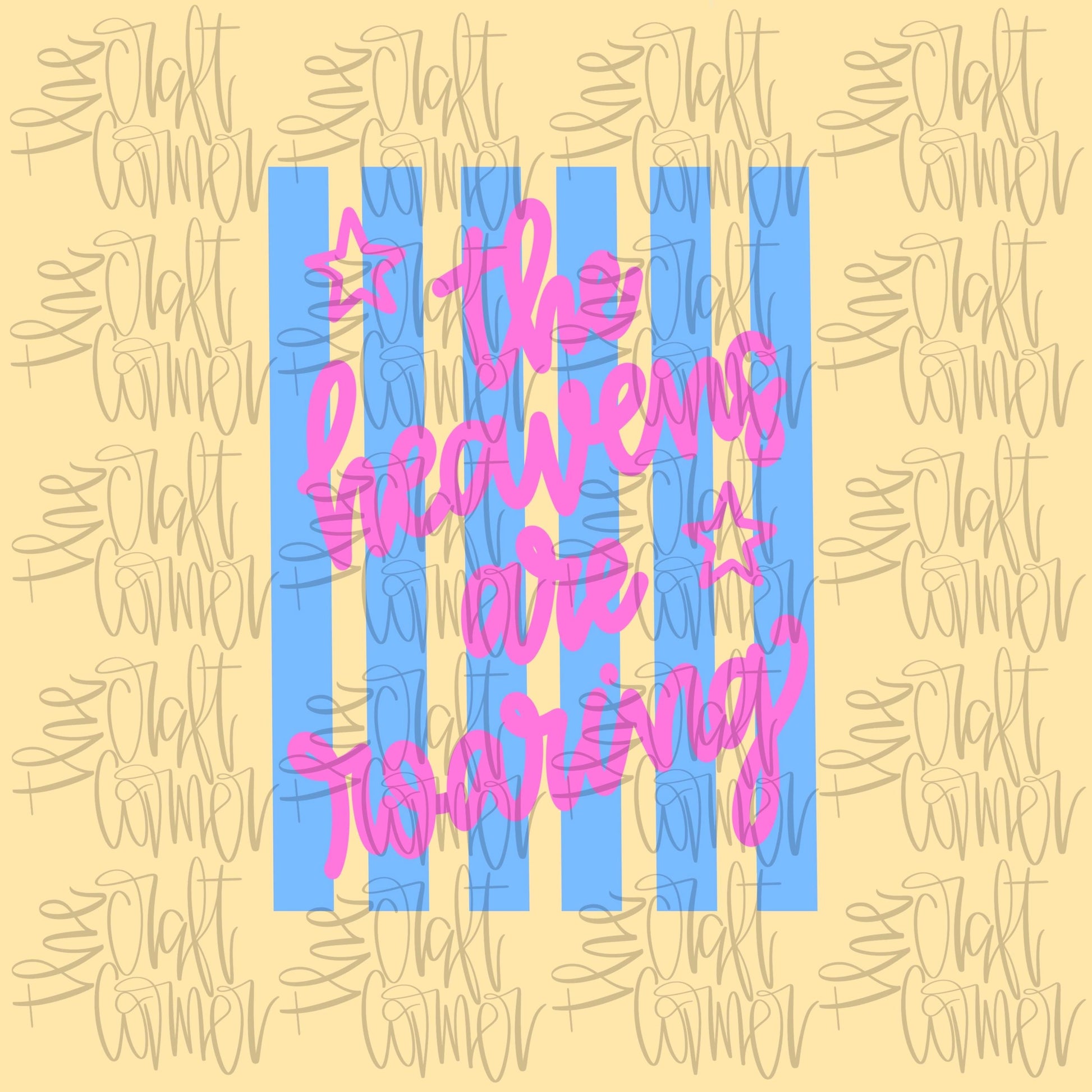 The Heavens Are Roaring PNG, Faith PNG, Religious PNG, Spring Png, Whimsy Png, Boutique Png, Dainty Png, Stripes Png, Love Like Jesus Png