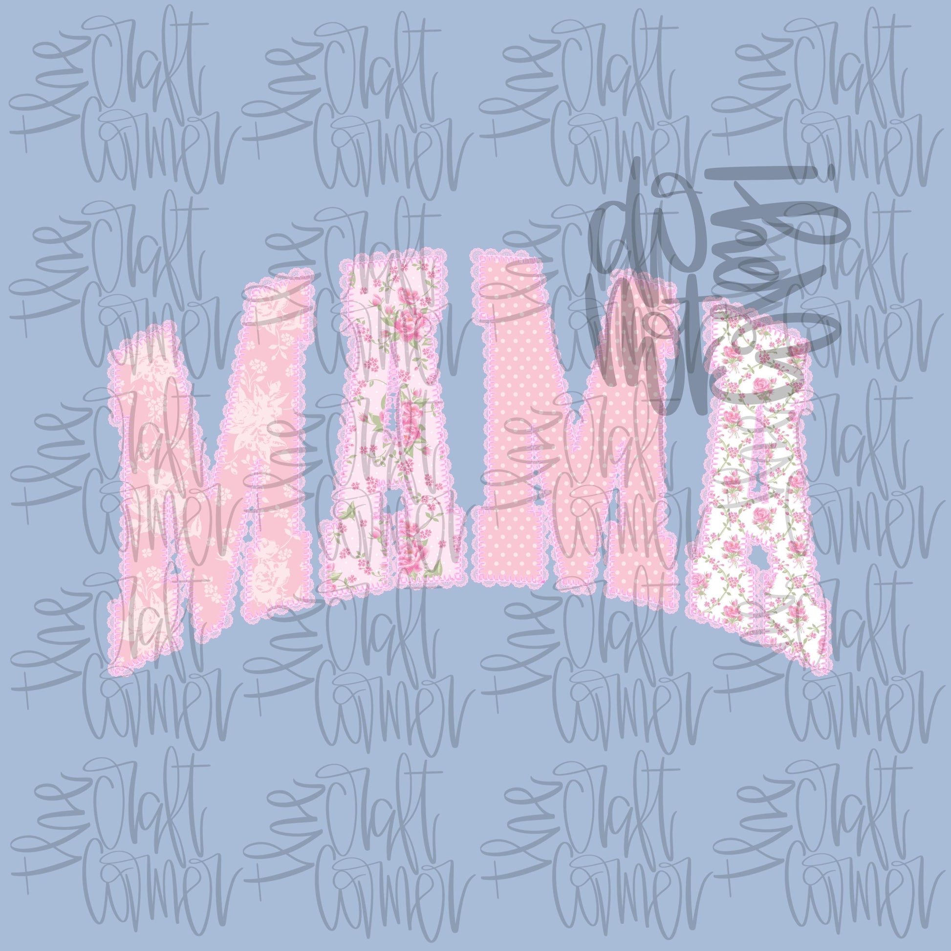 Mama PNG, Mom PNG, Dainty PNG, Lace Png, Girly Png, Grandmillennial Png, Doodle Png, Preppy Floral Png, Mommy and Me Png, Mothers Day Png