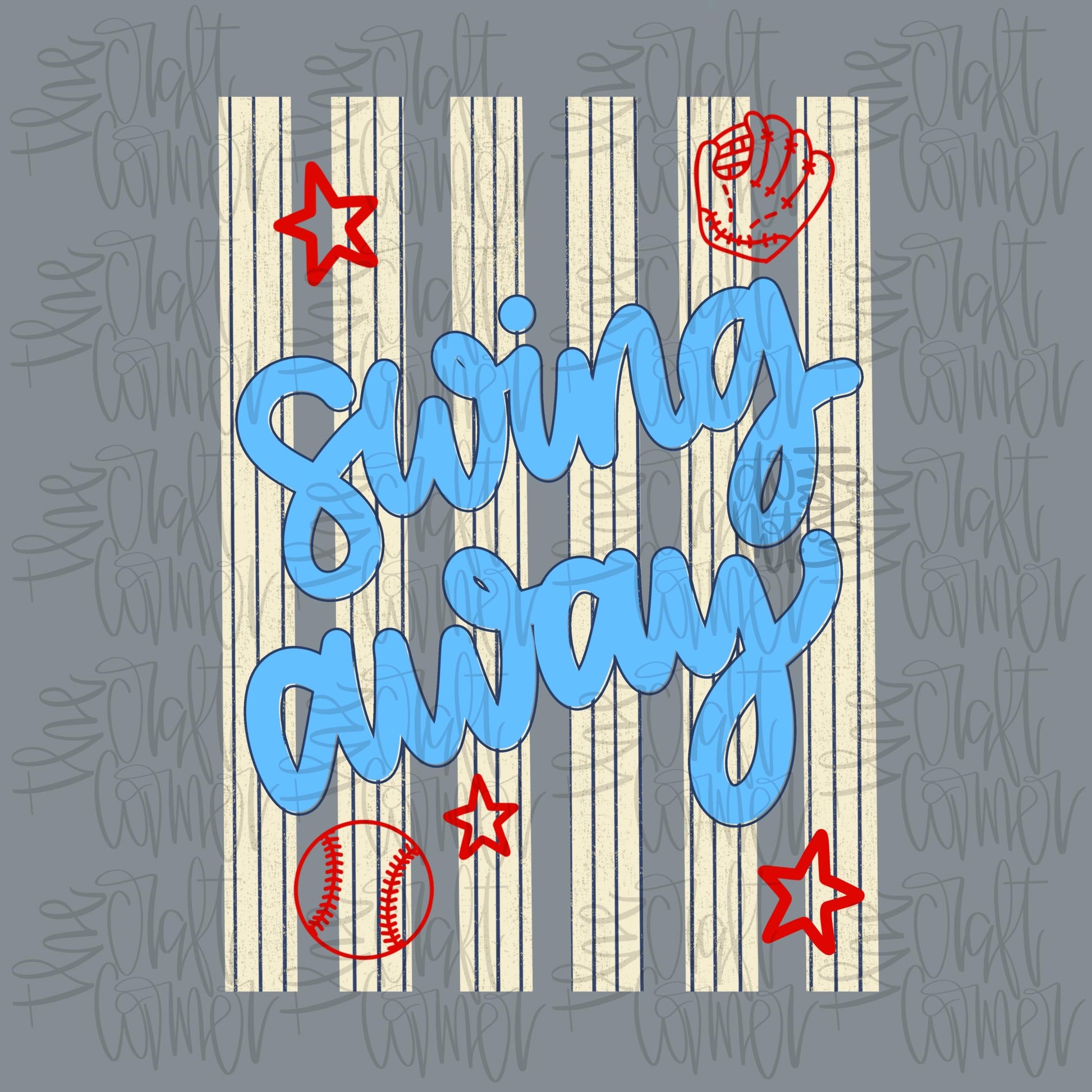 Swing Away PNG, Baseball PNG, Play Ball PNG, Spring Png, Ballfield Png, Girly Png, Stripes Png, Dainty Png, Love Like Jesus Png, Ball Png