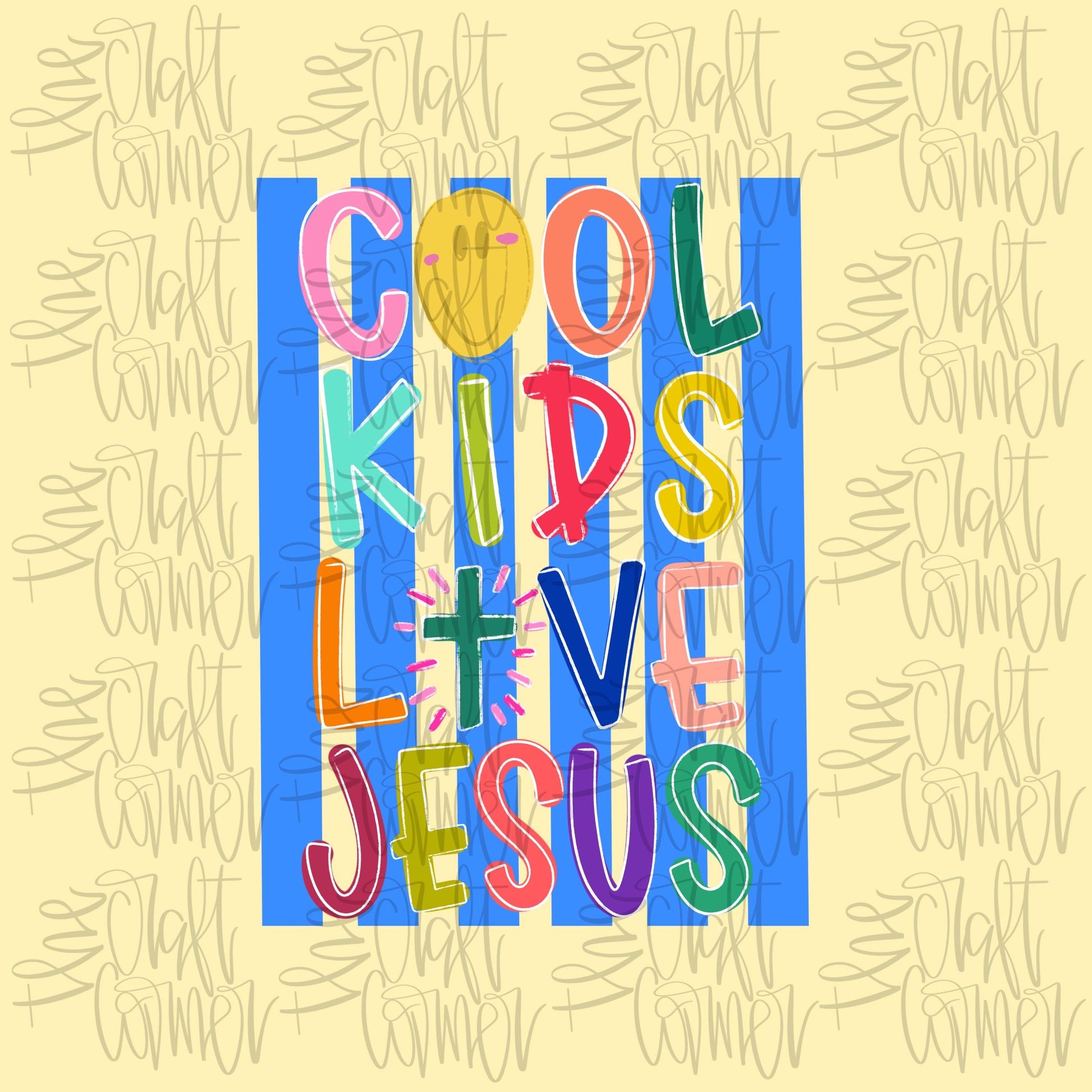 Cool Kids Love Jesus PNG, Mama PNG, Mom Life PNG, Spring Png, Whimsy Png, Girly Png, Dainty Png, Stripes Png, Love Like Jesus Png