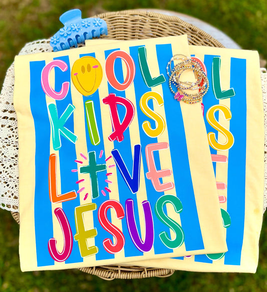 Cool Kids Love Jesus PNG, Mama PNG, Mom Life PNG, Spring Png, Whimsy Png, Girly Png, Dainty Png, Stripes Png, Love Like Jesus Png