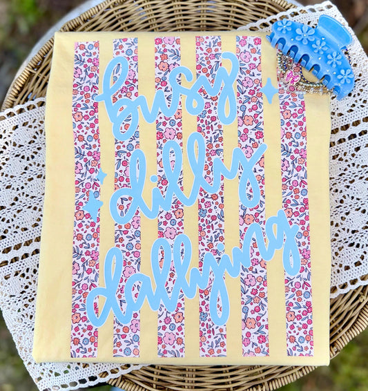 Busy Dilly Dallying PNG, Dill Dally PNG, Spring PNG, Whimsy Png, Girly Png, Stripes Png, Dainty Png, Coquette Png, Love Like Jesus Png