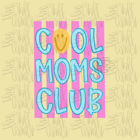 Cool Moms Club PNG, Mama PNG, Mom Life PNG, Spring Png, Whimsy Png, Girly Png, Dainty Png, Stripes Png, Love Like Jesus Png