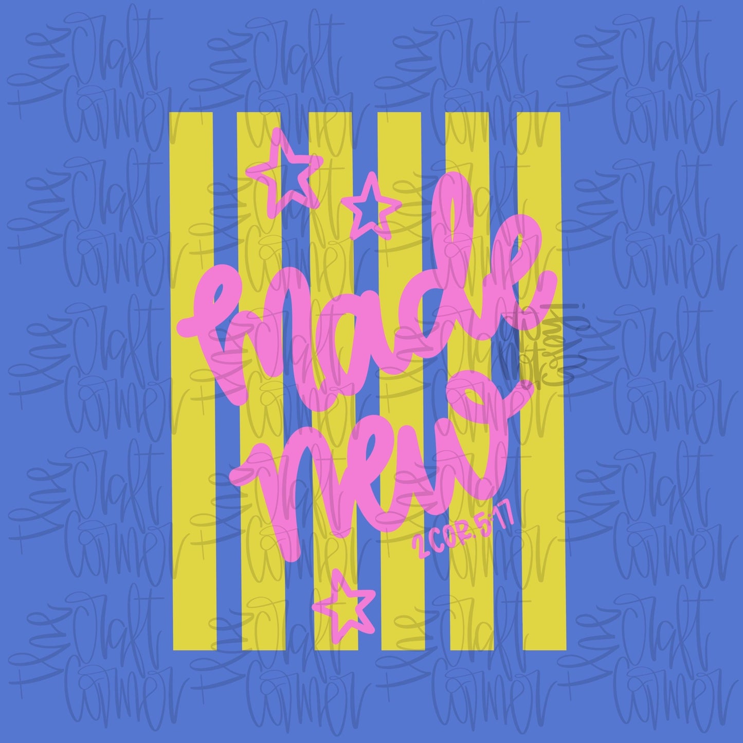 Made New PNG, Faith PNG, Religious PNG, Spring Png, Whimsy Png, Girly Png, Stripes Png, Dainty Png, Coquette Png, Love Like Jesus Png