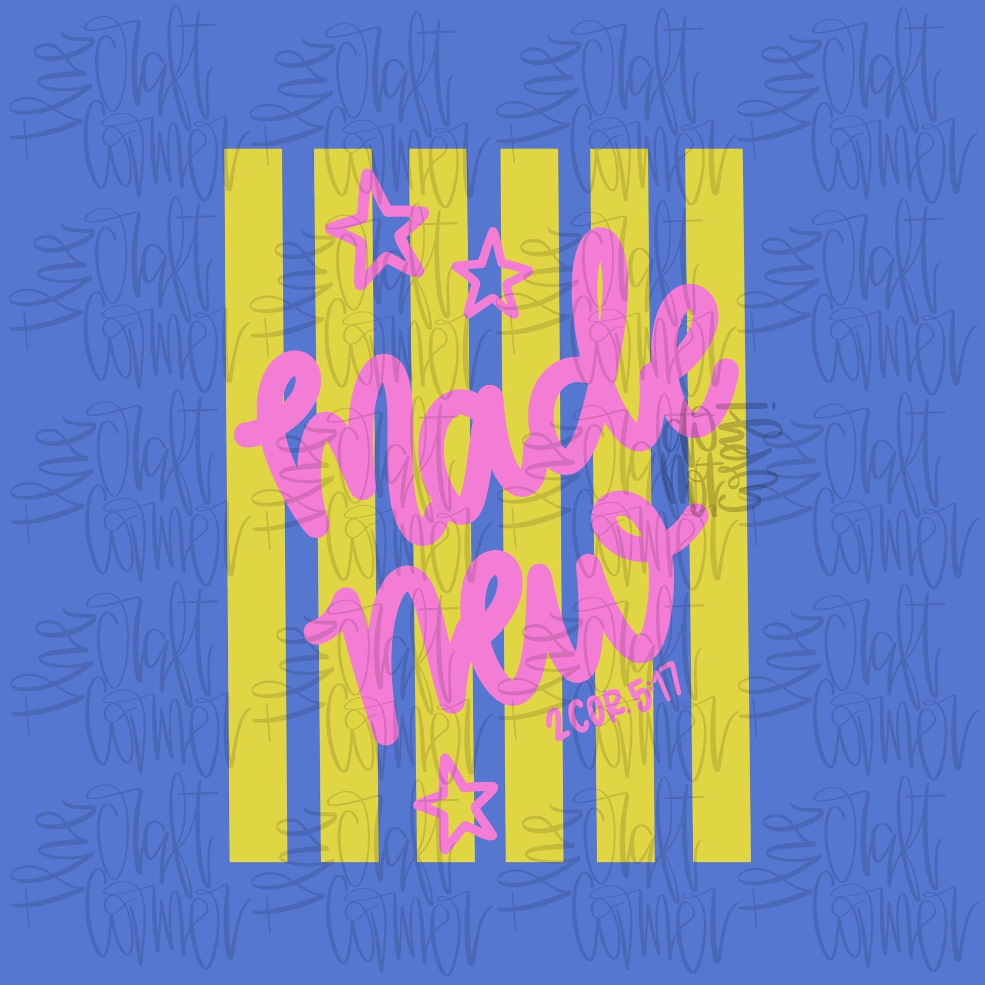 Made New PNG, Faith PNG, Religious PNG, Spring Png, Whimsy Png, Girly Png, Stripes Png, Dainty Png, Coquette Png, Love Like Jesus Png