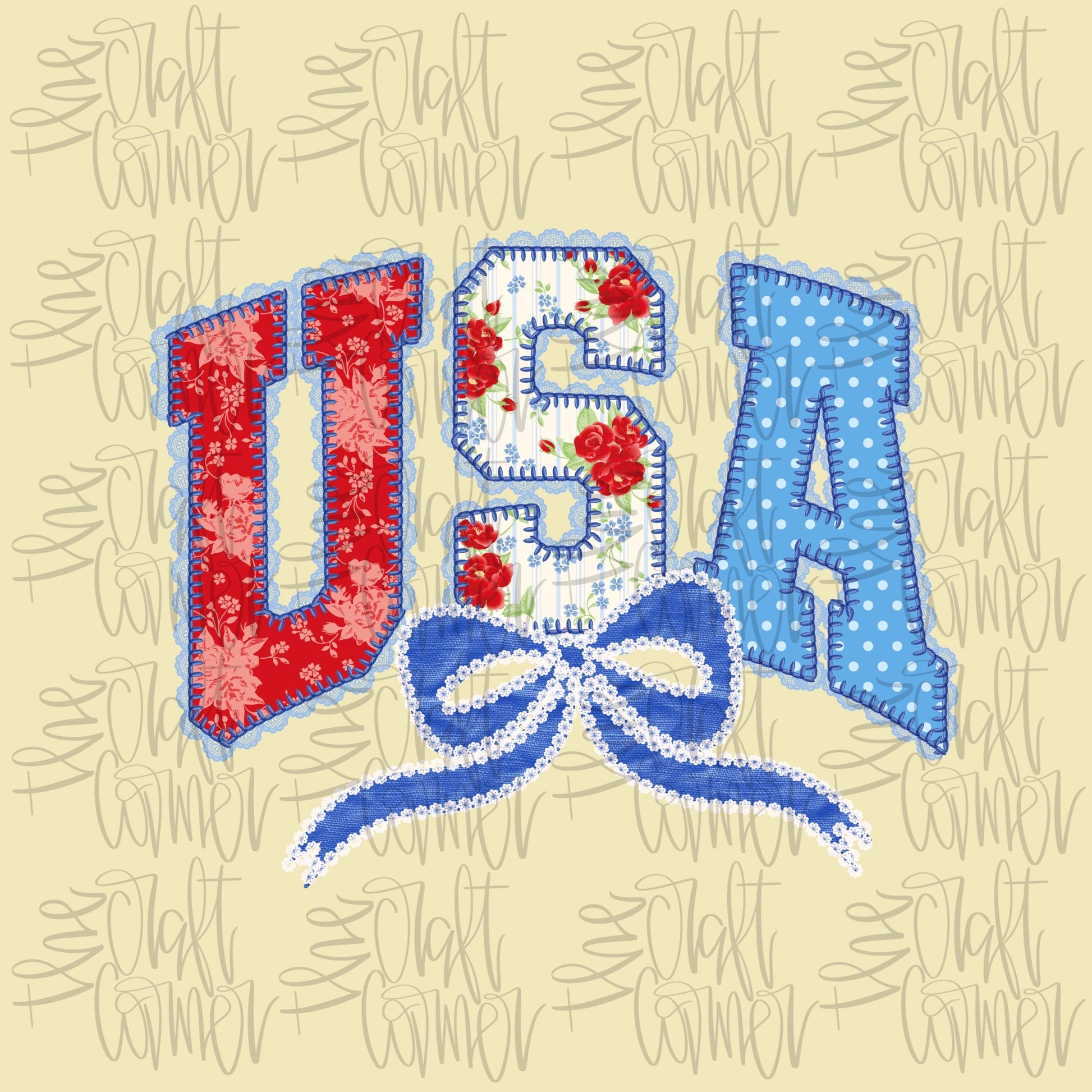 USA Lace Coquette PNG, Patriotic Coquette Png, American Png, USA png, Coquette Png, Preppy Patriotic, Dainty Png, July 4th Png