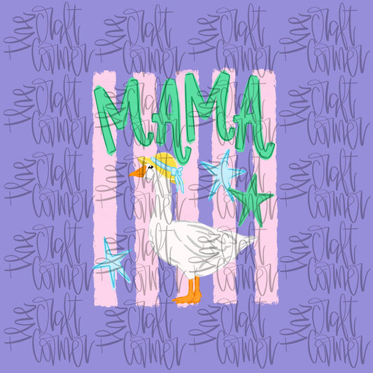 Mama Goose PNG, Goose PNG, Mothers Day PNG, Viral Png, Geese Png, Coquette Png, Mommy and Me Png, Stripes Png, Girly Png, Trendy Png