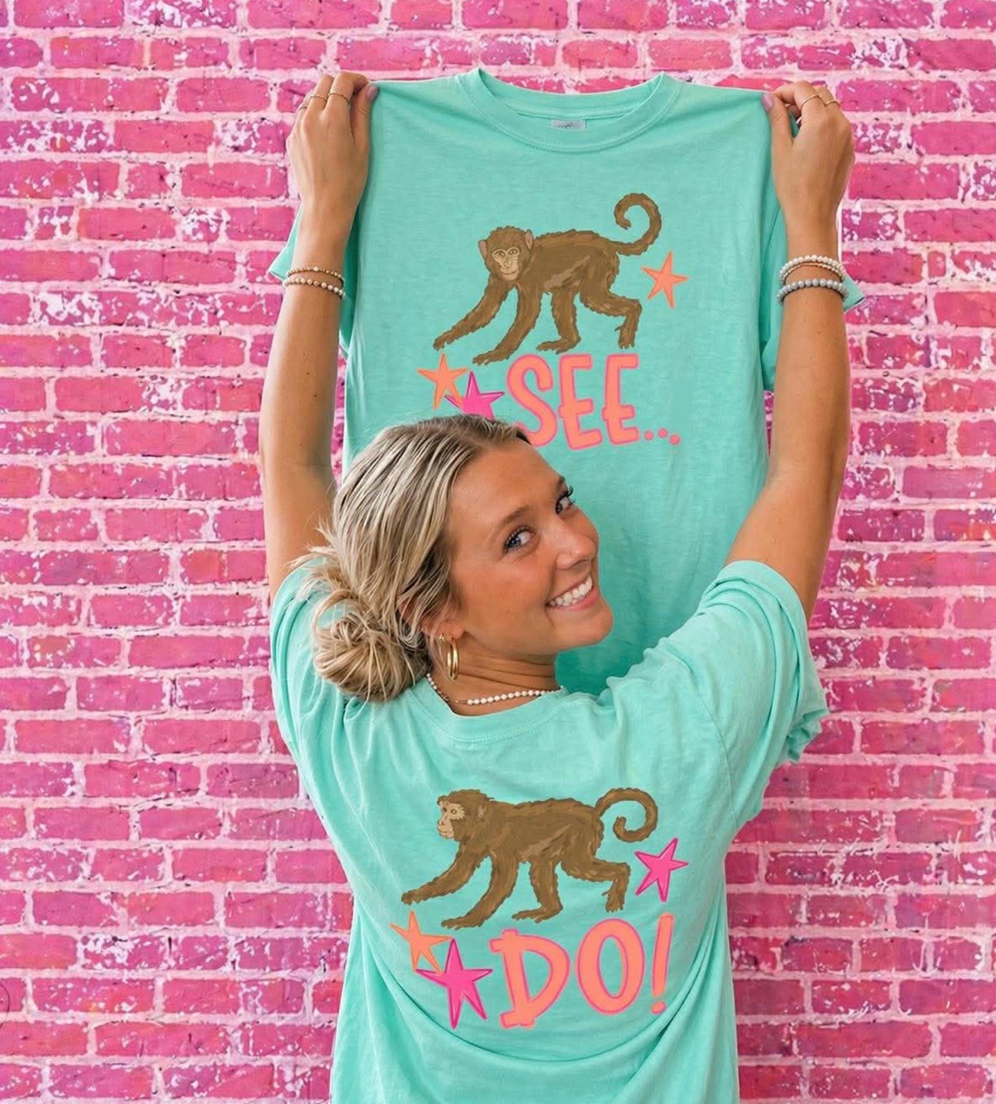 Monkey See PNG, Monkey Do PNG, Trending PNG, Catch Phrase Png, Mommy and Me Png, Girly Png, Boutique Png, Viral Png