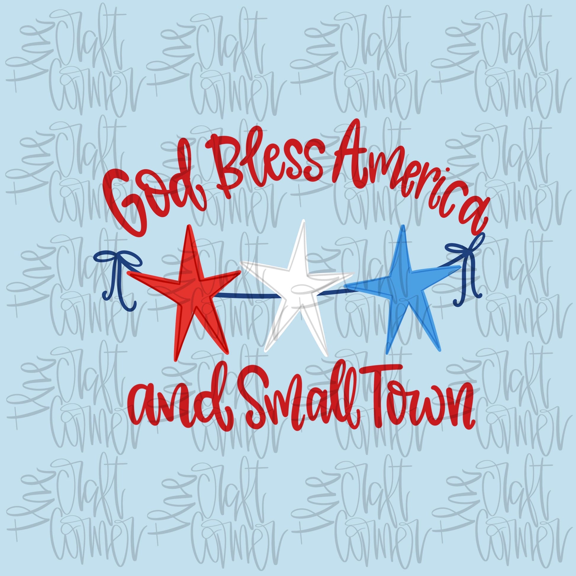 Small Town USA PNG, USA Png, Patriotic Png, Memorial Day Png, Personalized Png, Summer Time Png, July 4th Png, American Png, Stars Png,