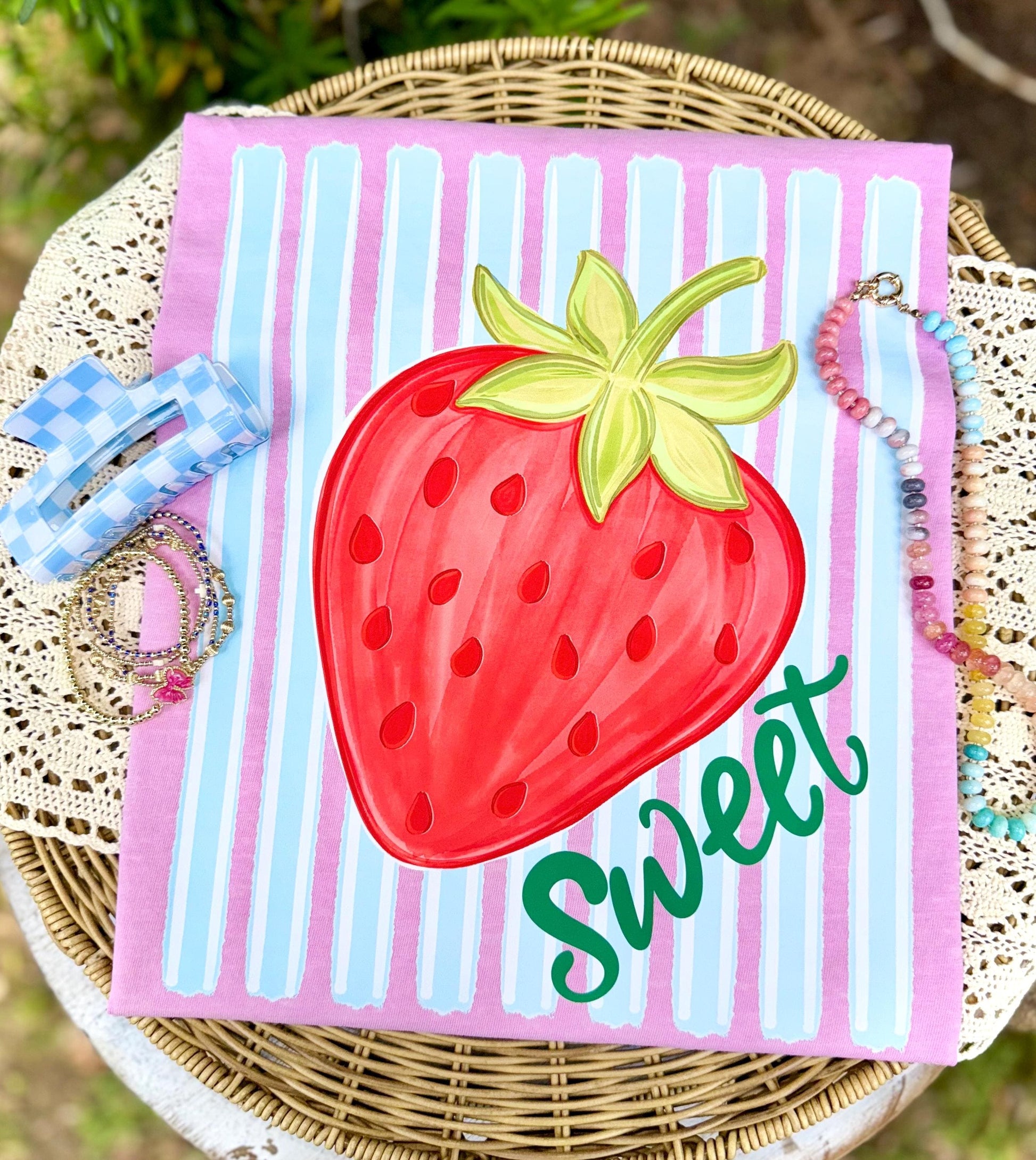 Strawberry PNG, Summertime PNG, Trending PNG, Beach Png, Berry Png, Viral Png, Stripes Png, Girly Png, Boutique Png