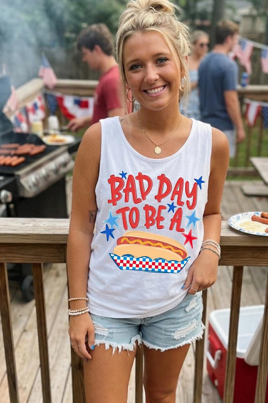 Bad Day To Be A Hotdog PNG, American Flag PNG, Patriotic PNG, American Made Png, Whimsy Png, Girly Png, Stripes Png, Memorial Day Png