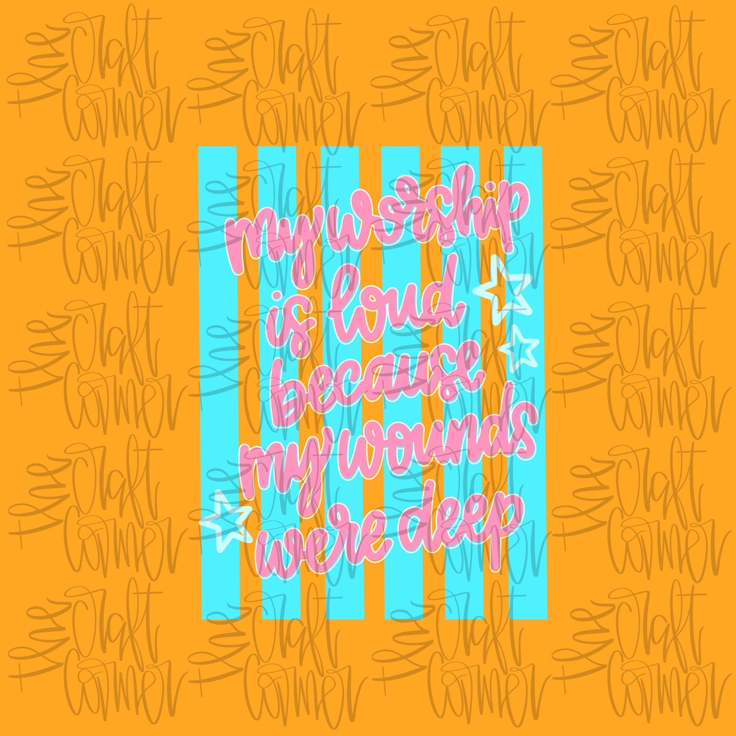 My Worship Is Loud PNG, Faith PNG, Religious PNG, Whimsy Png, Girly Png, Dainty Png, Stripes Png, Love Like Jesus Png, Jesus Png