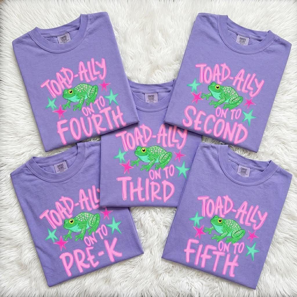 Out Of School PNG Bundle, Toad-Ally On To School, Last Day Of School PNG, Teacher PNG, Girly Png, Preppy School Png, All Grades