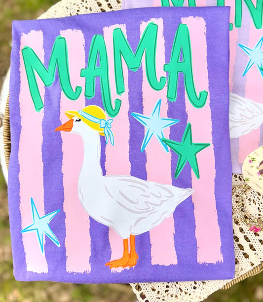 Mama Goose PNG, Goose PNG, Mothers Day PNG, Viral Png, Geese Png, Coquette Png, Mommy and Me Png, Stripes Png, Girly Png, Trendy Png