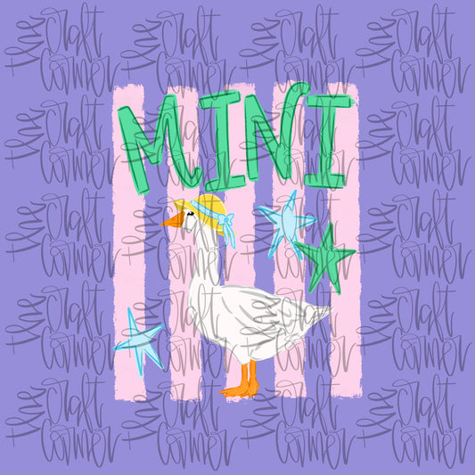Mini Goose PNG, Goose PNG, Mothers Day PNG, Viral Png, Geese Png, Coquette Png, Mommy and Me Png, Stripes Png, Girly Png, Trendy Png