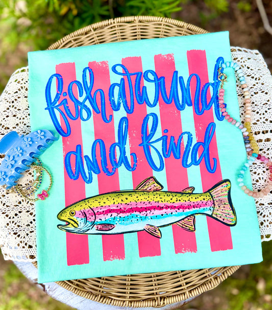 Fish Around And Find Trout PNG, Fishing PNG, Trending PNG, Catch Phrase Png, Lake Png, Viral Png, Png, Girly Png, Boutique Png