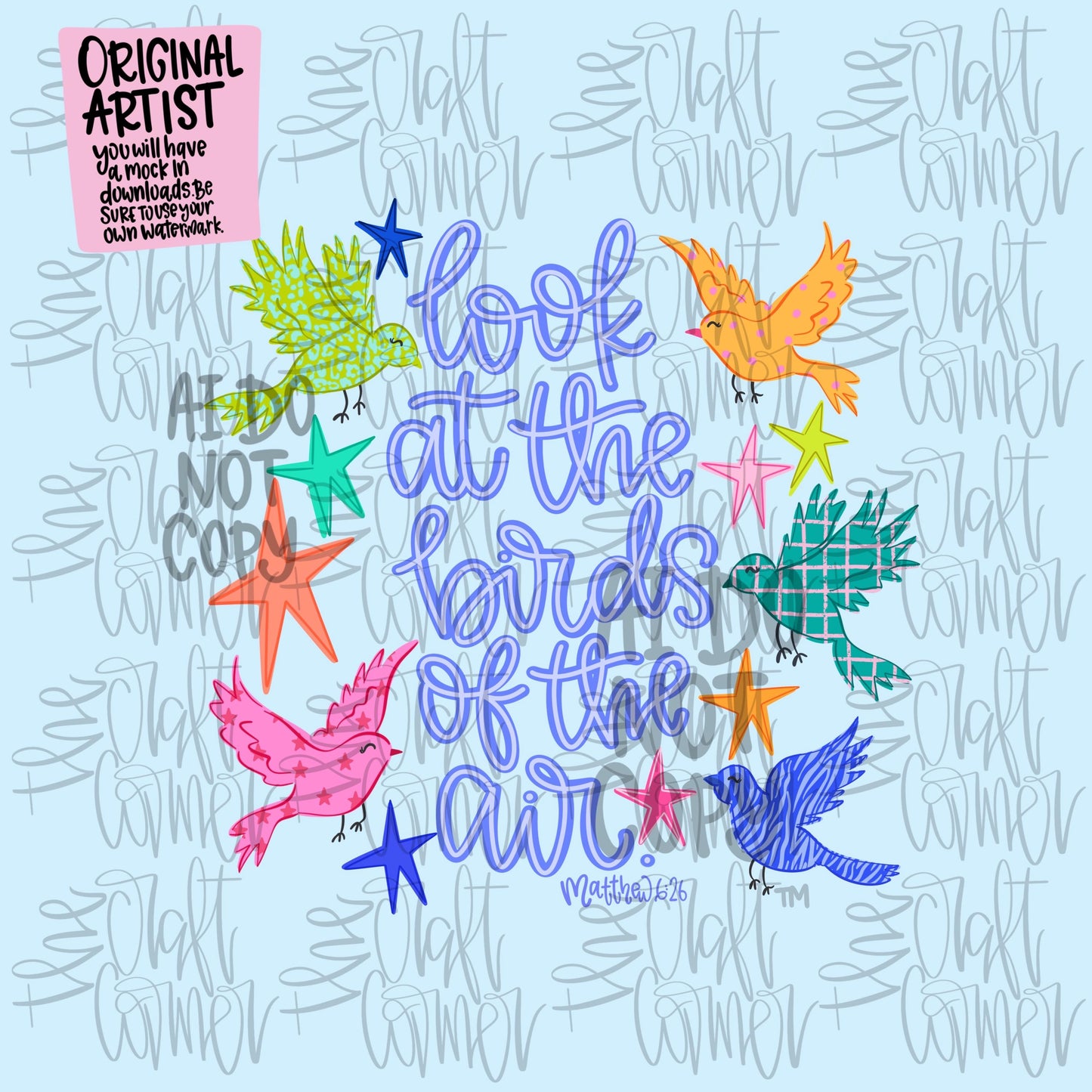 Look At The Birds Of The Air PNG, Biblical PNG, Gods Promises PNG, Religious Png, Jesus Png, Bible Story Png, Doodle Png, Matthew 6:26 Png