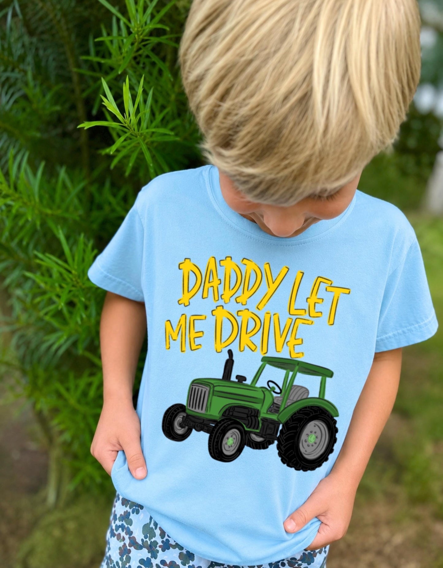 Daddy Let Me Drive PNG, Tractor PNG, Boy PNG, American Png, Country Png, Farm Png, Tractors Png, Outdoors Png, Farming Png, Cows Png